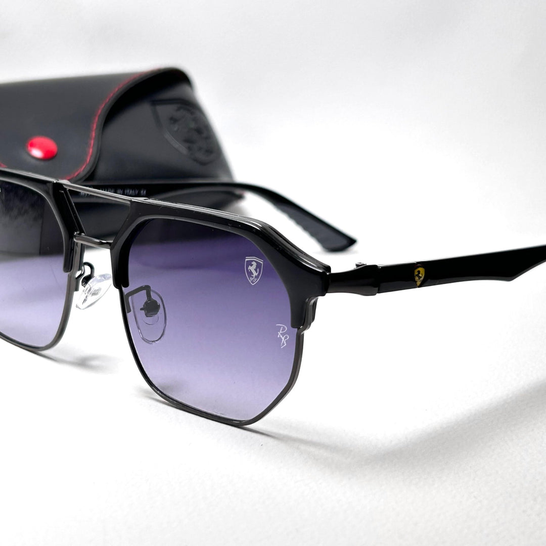 Ray Ban Geometric Squarish Scuderia Ferrari - Purple Gradient - Giiz store