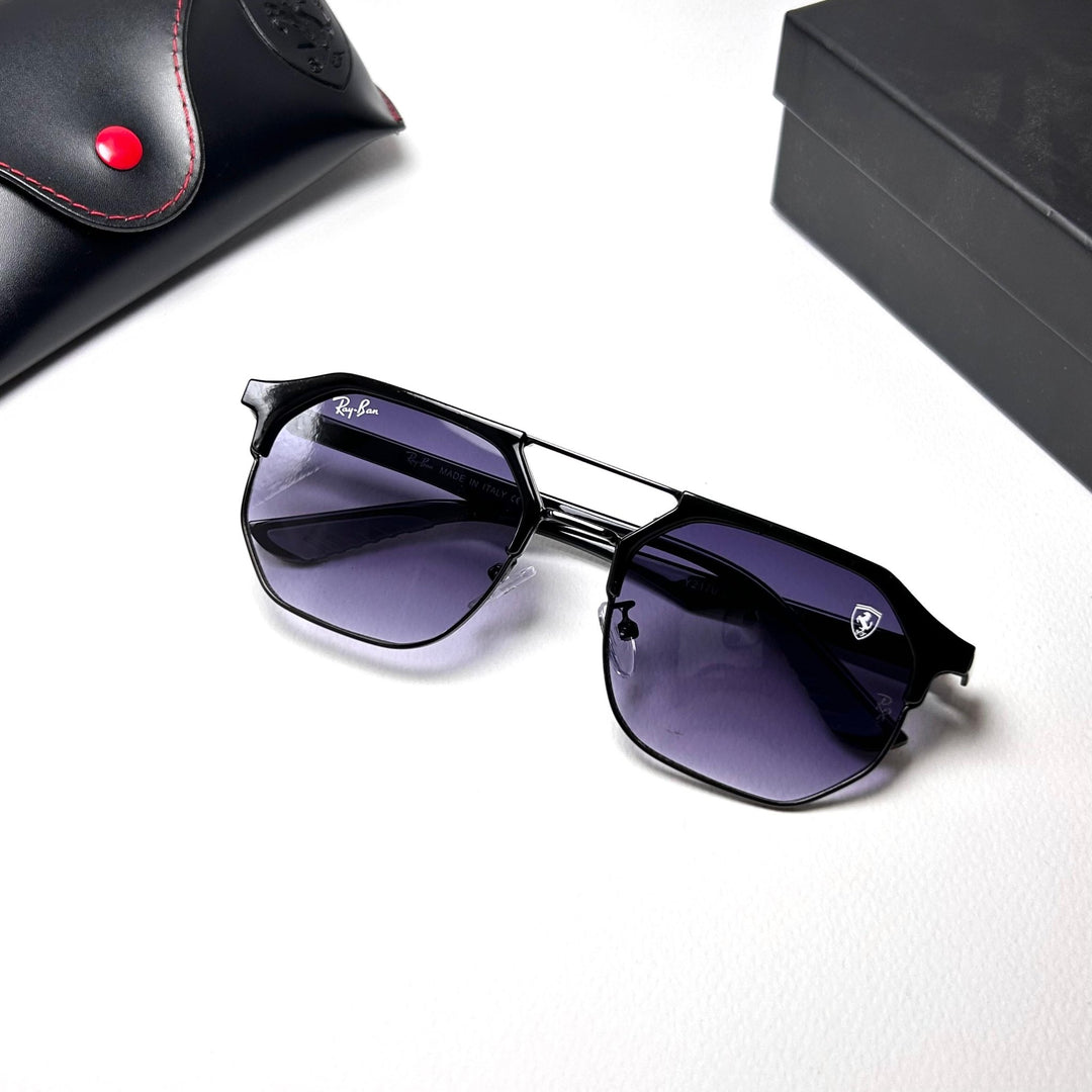 Ray Ban Geometric Squarish Scuderia Ferrari - Purple Gradient - Giiz store