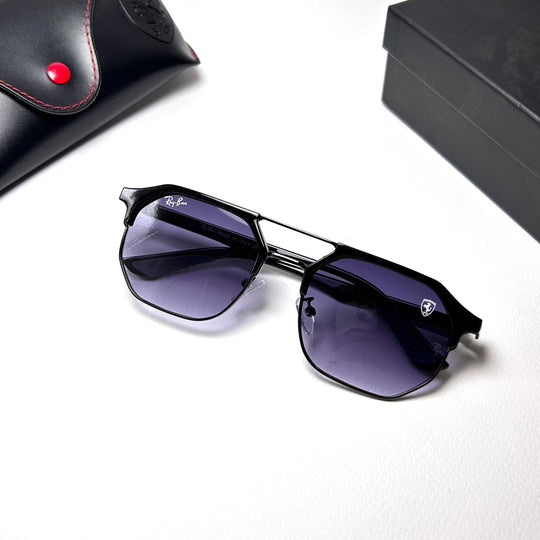 Ray Ban Geometric Squarish Scuderia Ferrari - Purple Gradient - Giiz store