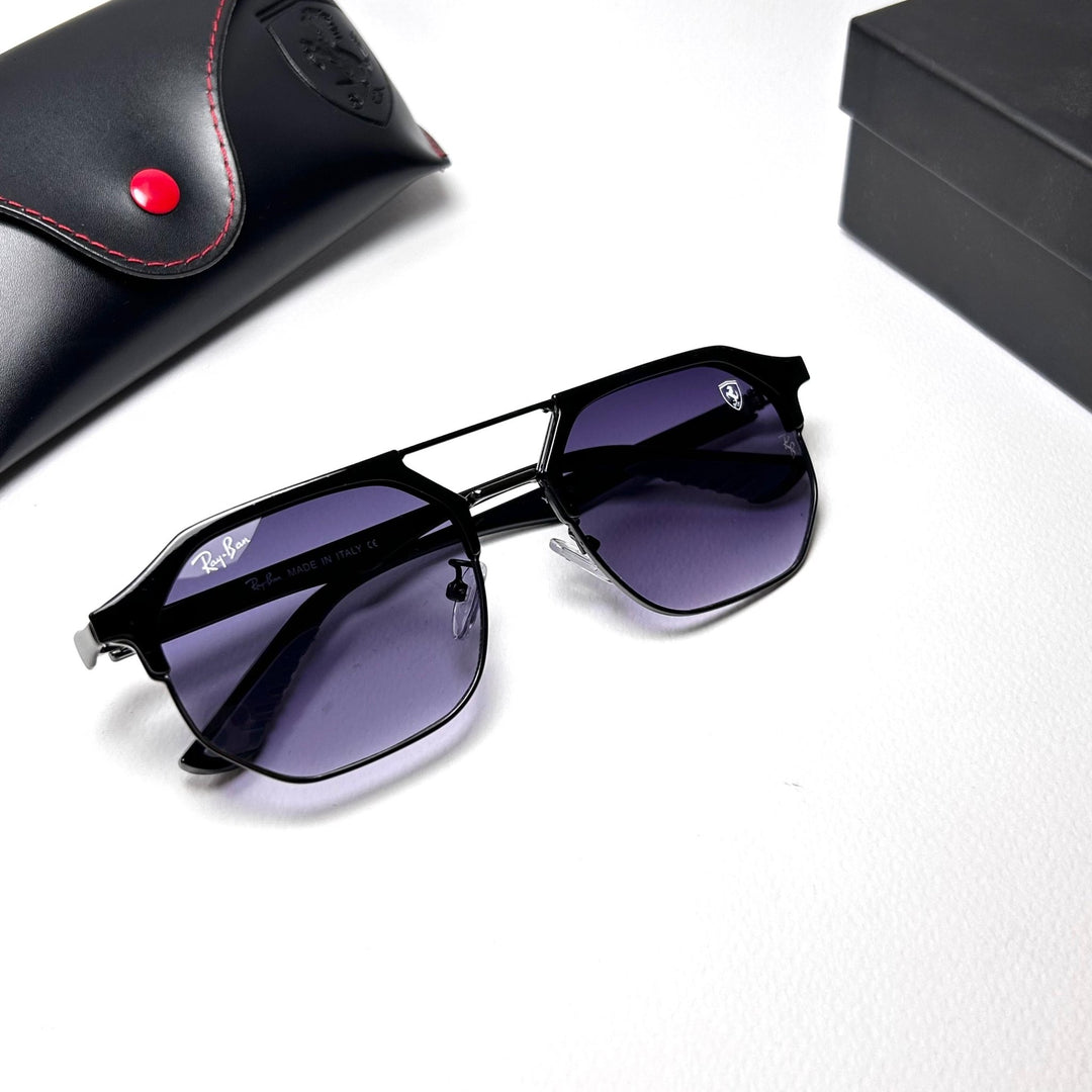 Ray Ban Geometric Squarish Scuderia Ferrari - Purple Gradient - Giiz store