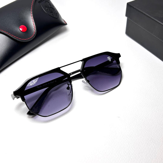 Ray Ban Geometric Squarish Scuderia Ferrari - Purple Gradient - Giiz store