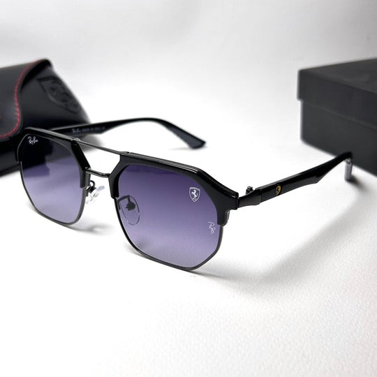 Ray Ban Geometric Squarish Scuderia Ferrari - Purple Gradient - Giiz store