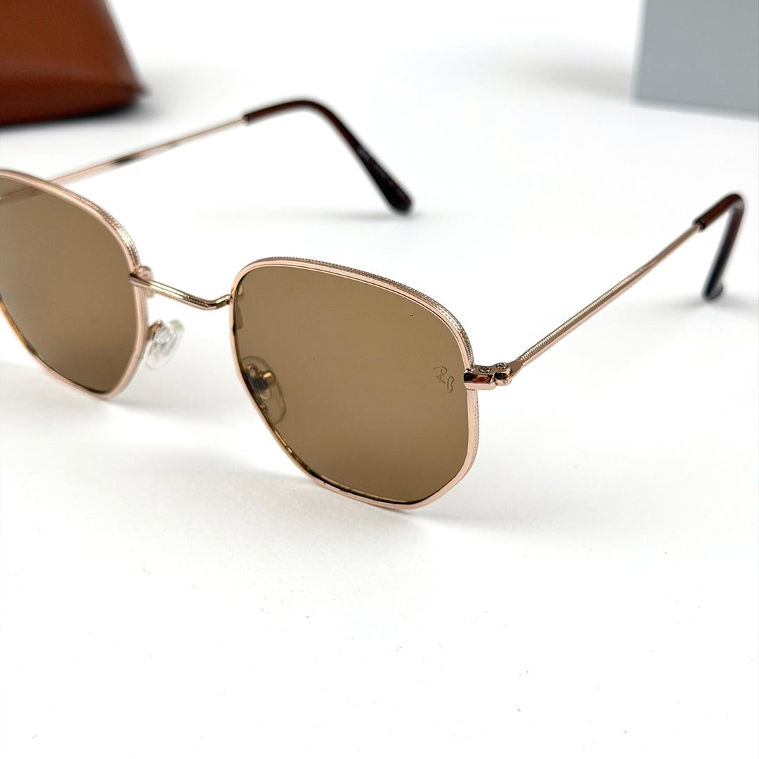 Ray Ban Hexagonal Classic b – Brown - Giiz store