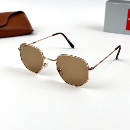 Ray Ban Hexagonal Classic b – Brown - Giiz store
