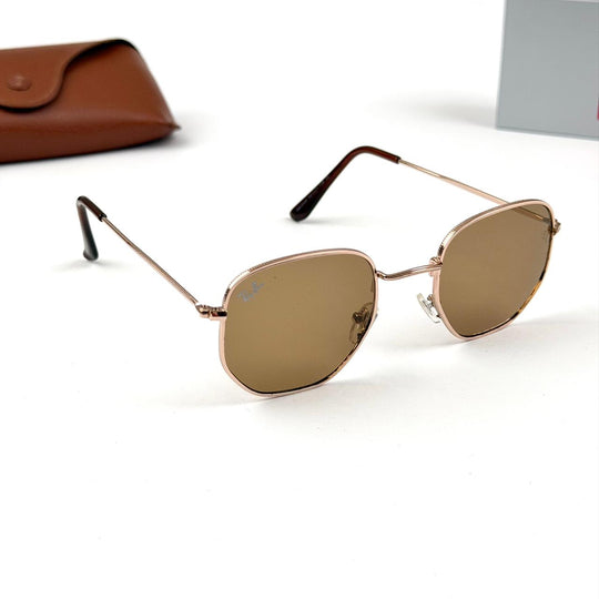 Ray Ban Hexagonal Classic b – Brown - Giiz store