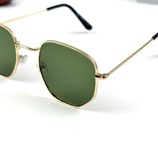 Ray Ban Hexagonal Classic b – Gold Green - Giiz store