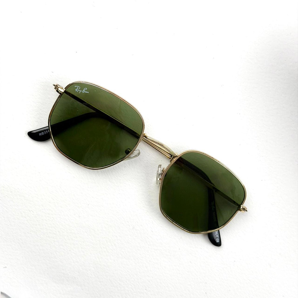 Ray Ban Hexagonal Classic b – Gold Green - Giiz store