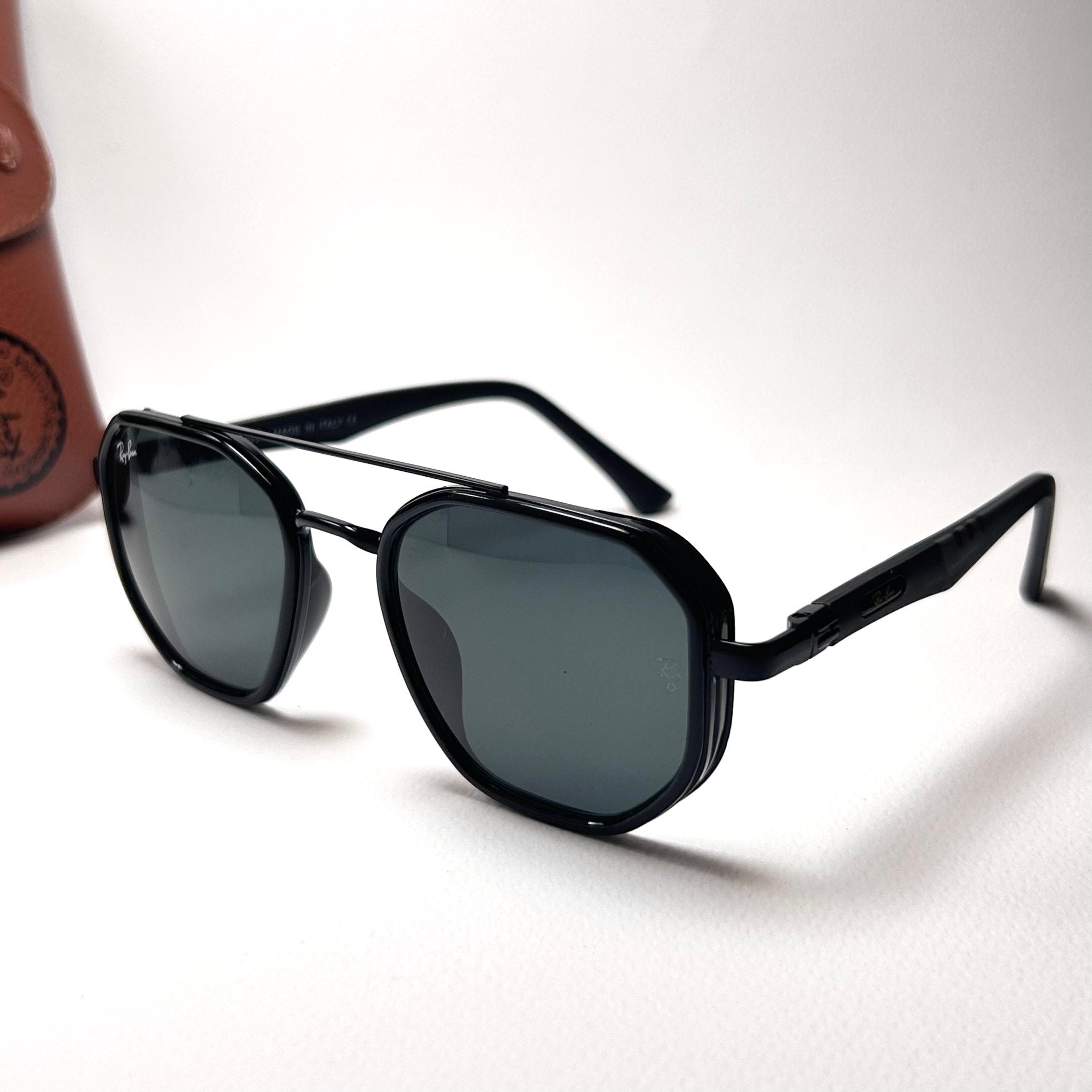 Ray Ban Hexagonal Double Bridges RB5825 - Black Gray - Giiz store