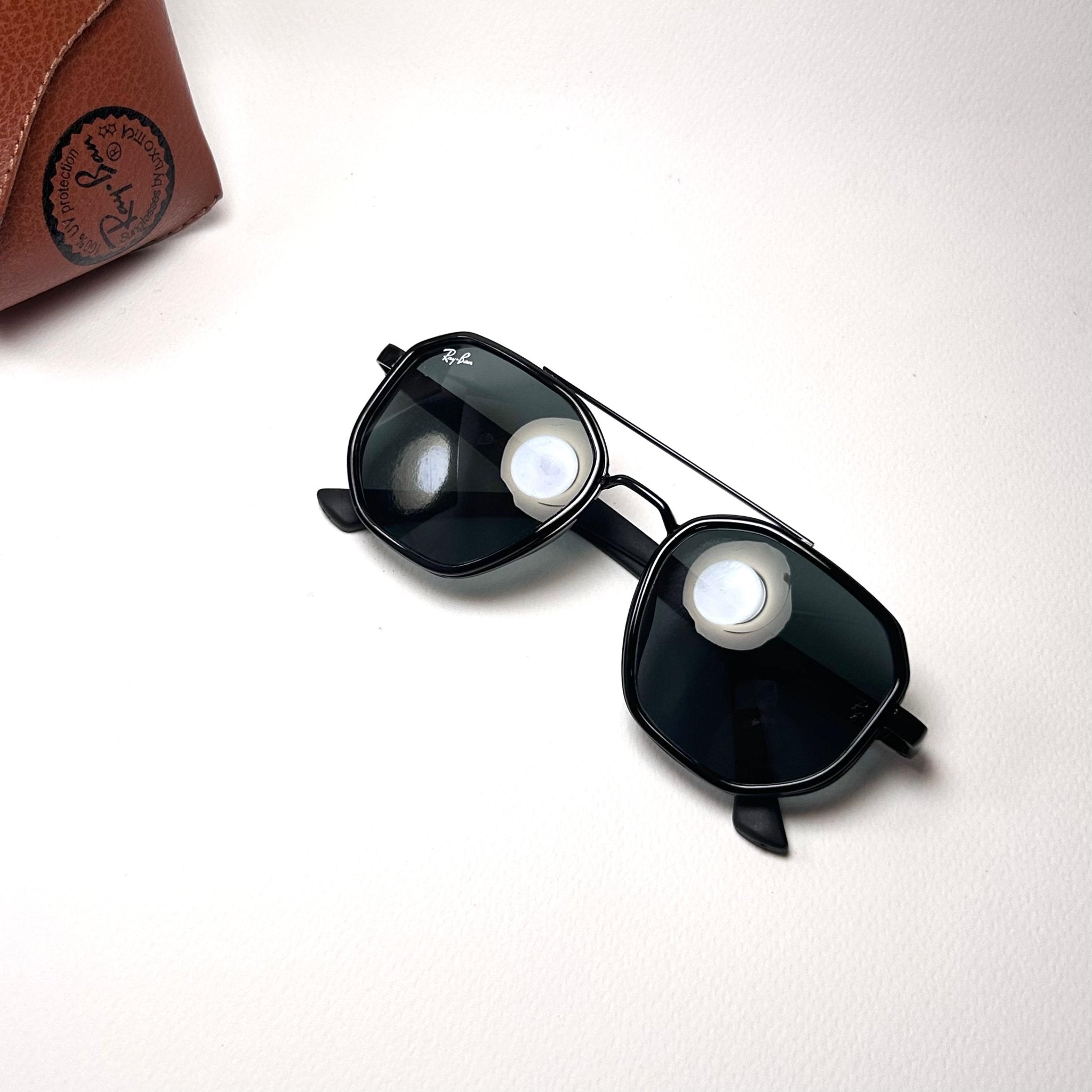 Ray Ban Hexagonal Double Bridges RB5825 - Black Gray - Giiz store