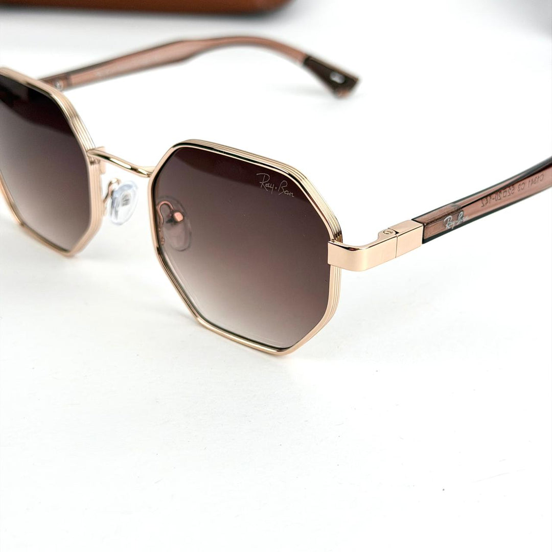 Ray-Ban Octagon Classic – Rose Gold Brown - Giiz store