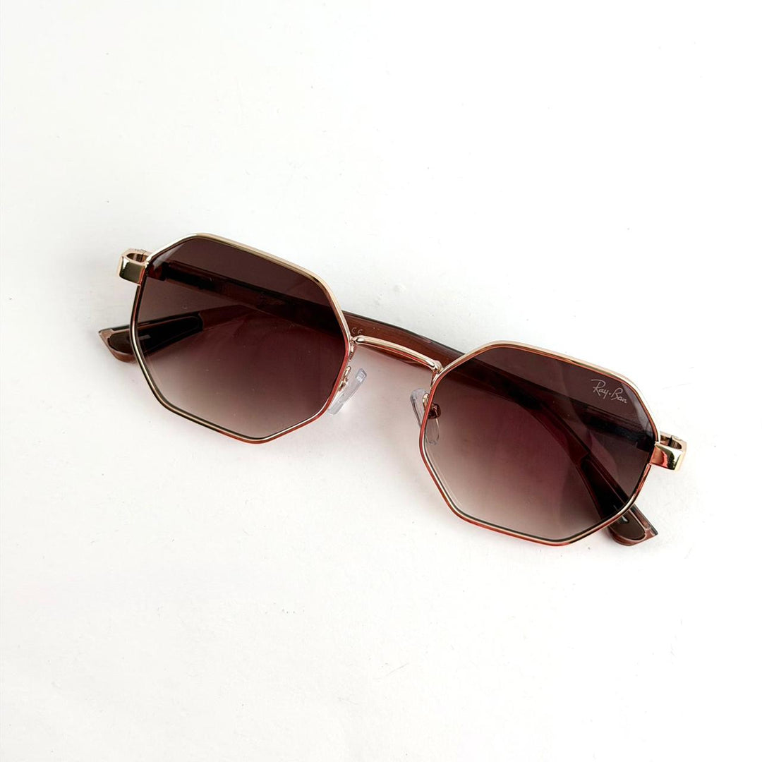 Ray-Ban Octagon Classic – Rose Gold Brown - Giiz store