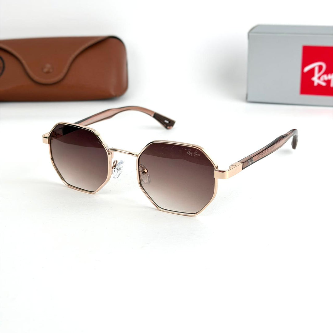 Ray-Ban Octagon Classic – Rose Gold Brown - Giiz store