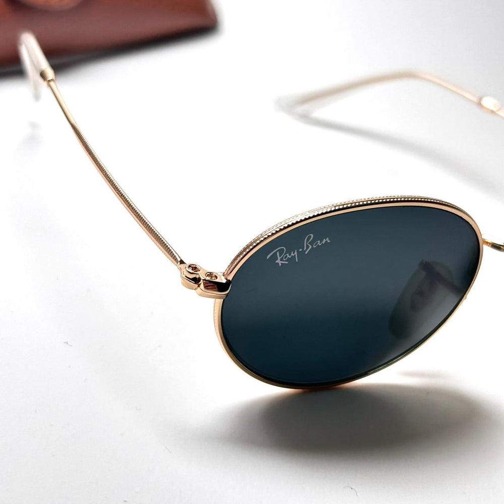 Ray Ban Oval RB3547 - Golden Black - Giiz store