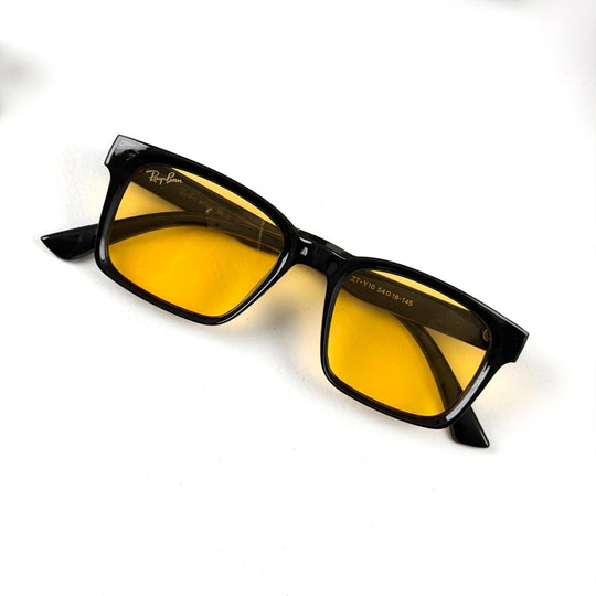 Ray Ban Rectangle Classic Y10 - Black Yellow - Giiz store