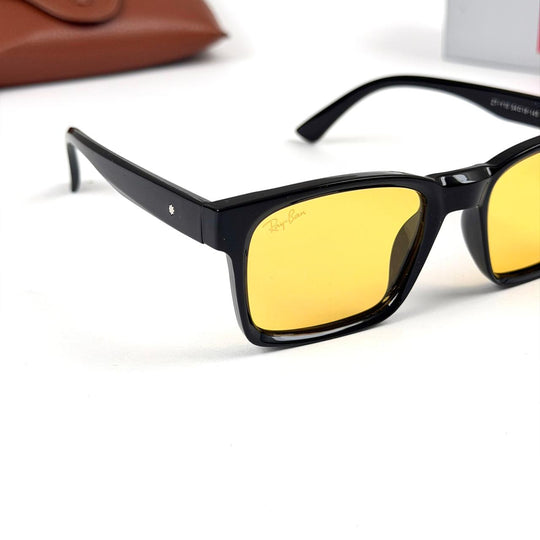 Ray Ban Rectangle Classic Y10 - Black Yellow - Giiz store