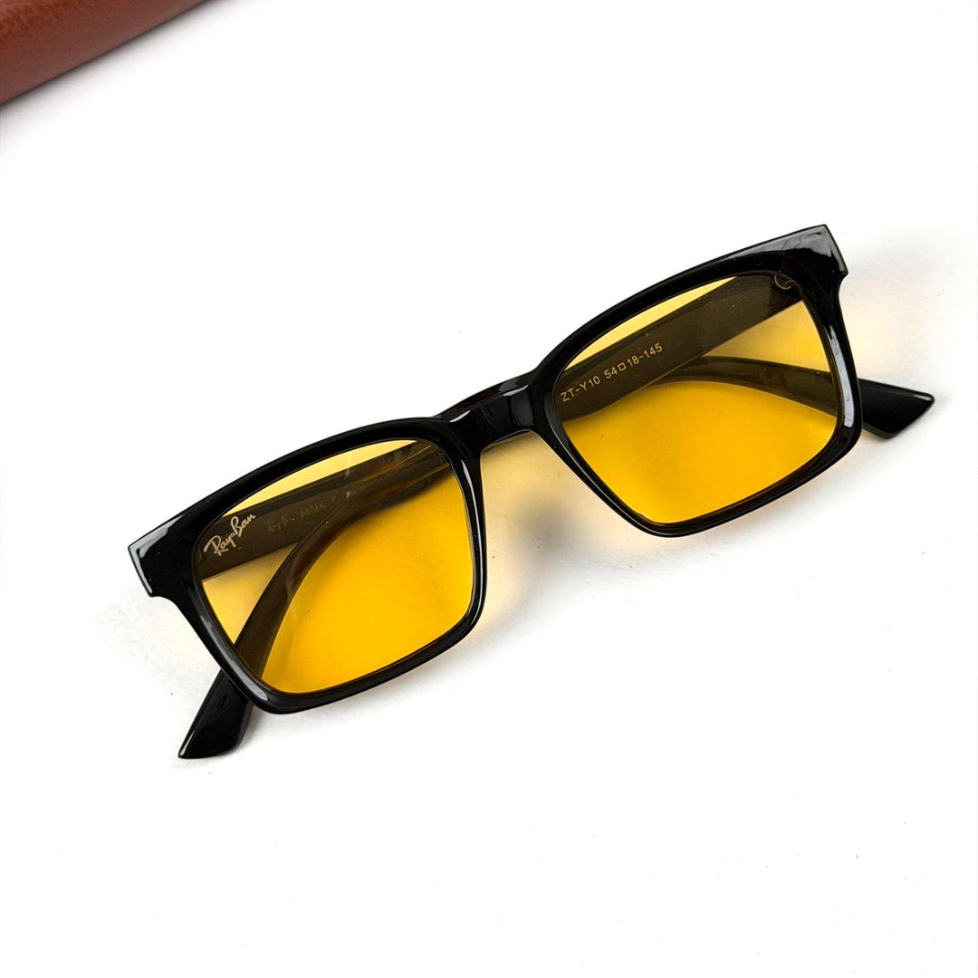 Ray Ban Rectangle Classic Y10 - Black Yellow - Giiz store
