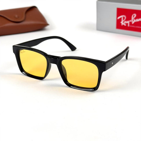 Ray Ban Rectangle Classic Y10 - Black Yellow - Giiz store