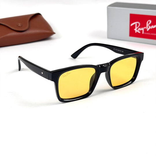 Ray Ban Rectangle Classic Y10 - Black Yellow - Giiz store