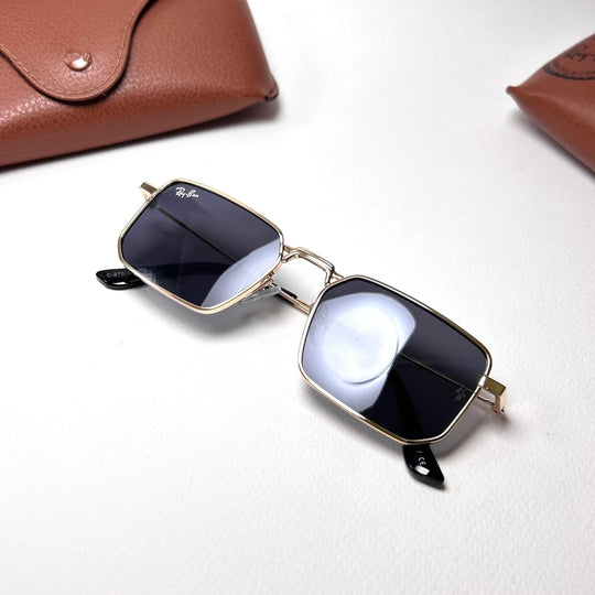 Ray Ban Rectangular - Golden Black - Giiz store
