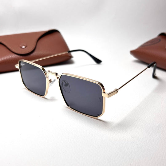 Ray Ban Rectangular - Golden Black - Giiz store