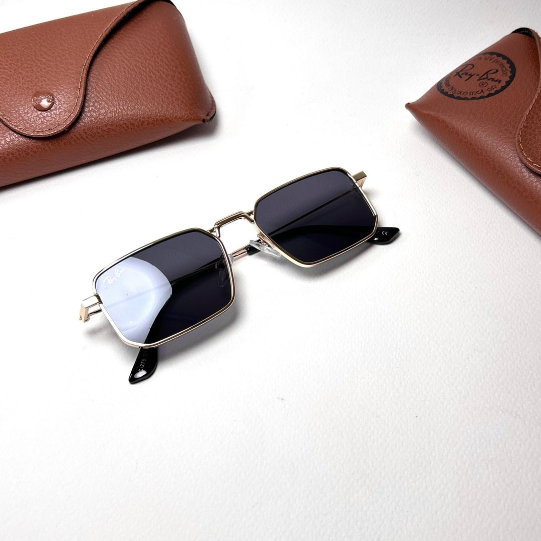 Ray Ban Rectangular - Golden Black - Giiz store
