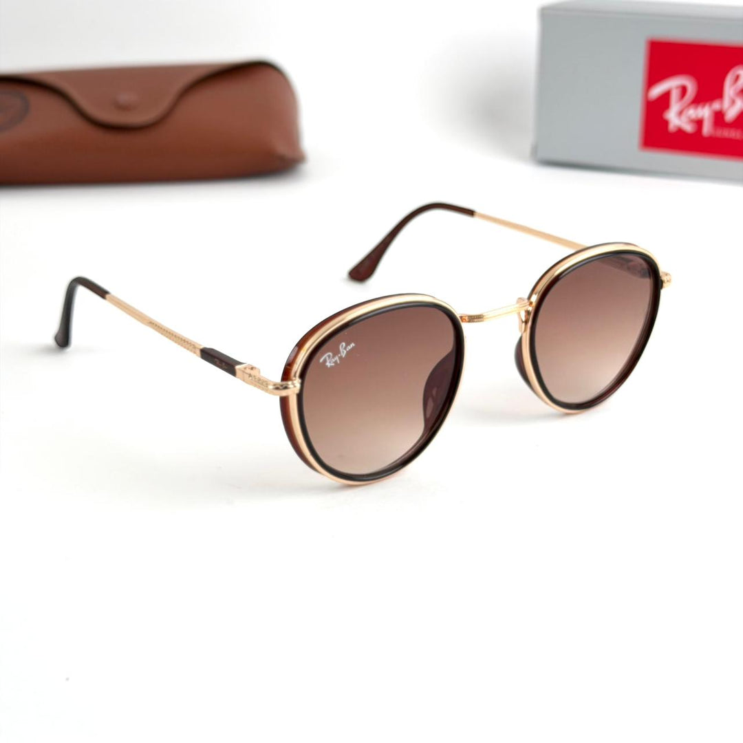 Ray Ban Round 299 - Brown - Giiz store