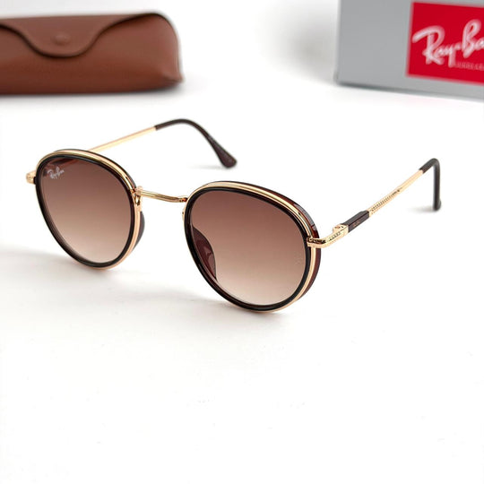 Ray Ban Round 299 - Brown - Giiz store