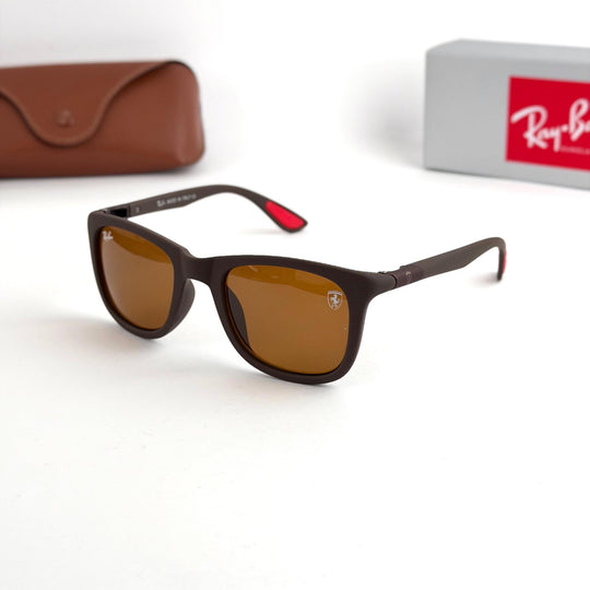 Ray Ban Scuderia Ferrari – Matte Brown - Giiz store