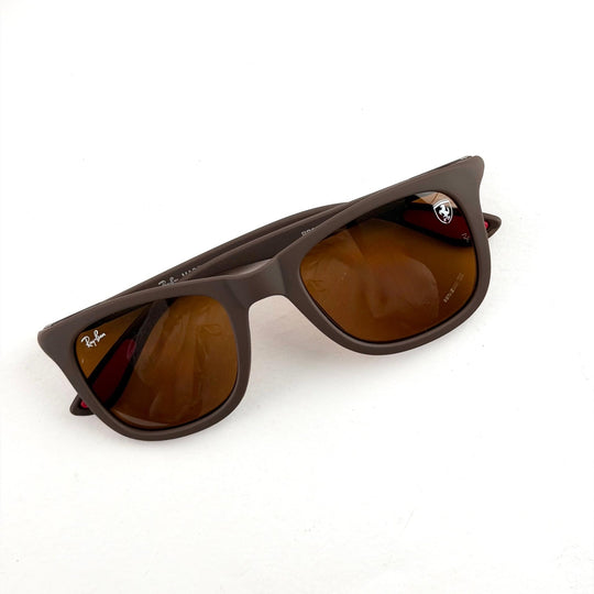 Ray Ban Scuderia Ferrari – Matte Brown - Giiz store