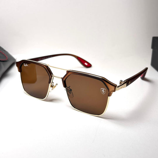 Ray Ban Scuderia Ferrari Squarish RB3279 - Brown - Giiz store