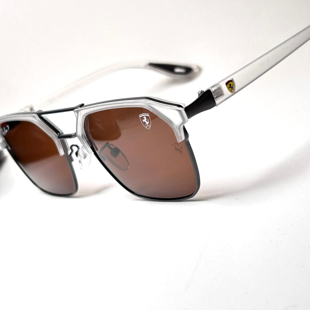 Ray Ban Scuderia Ferrari Squarish RB8329 - Crystal Brown - Giiz store