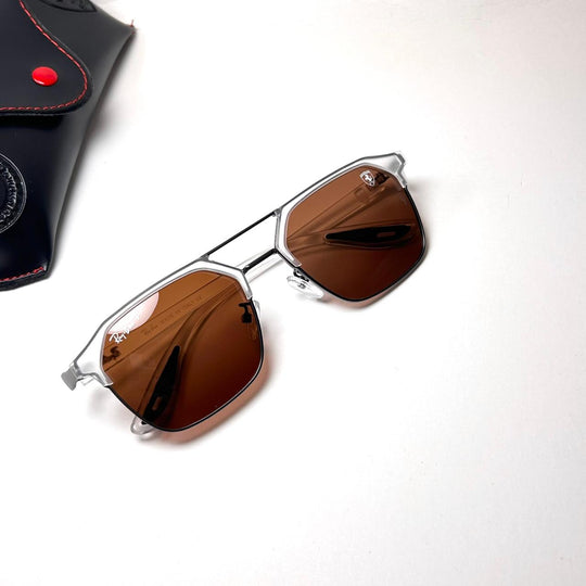 Ray Ban Scuderia Ferrari Squarish RB8329 - Crystal Brown - Giiz store