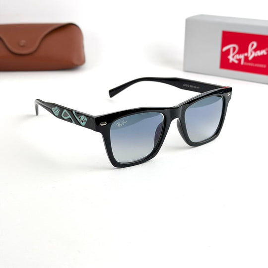 Ray Ban Square – Black / Blue Gradient Lenses - Giiz store