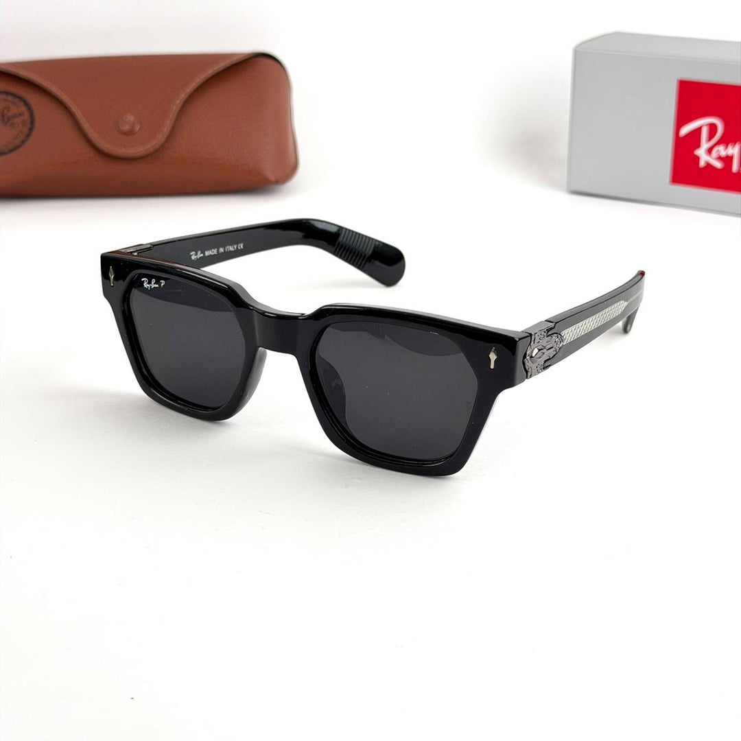 Ray Ban Square – Black / Dark Grey Lenses - Giiz store