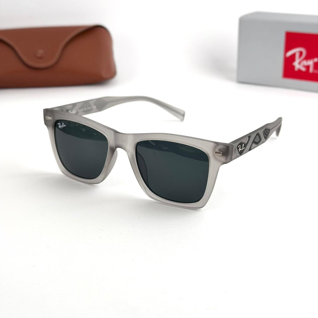 Ray Ban Square – Crystal Grey / Dark Grey Lenses - Giiz store