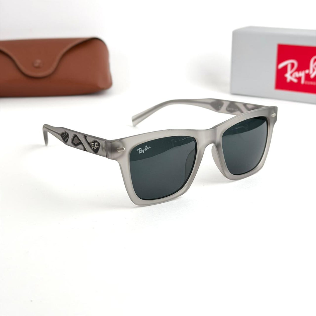 Ray Ban Square – Crystal Grey / Dark Grey Lenses - Giiz store