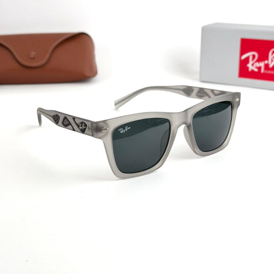 Ray Ban Square – Crystal Grey / Dark Grey Lenses - Giiz store