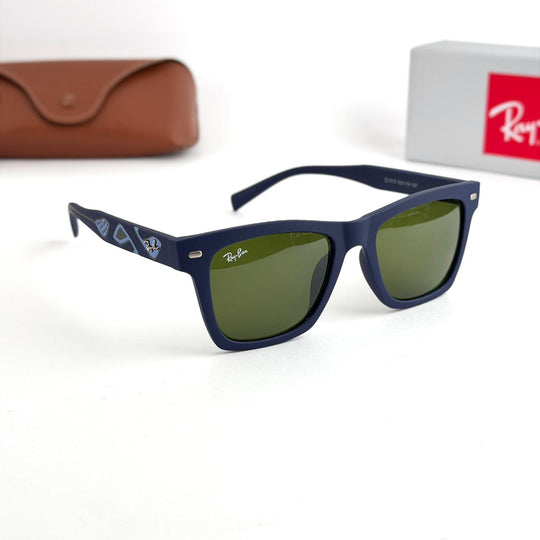 Ray Ban Square – Matte Navy Blue / Green Lenses - Giiz store