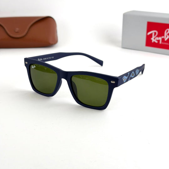 Ray Ban Square – Matte Navy Blue / Green Lenses - Giiz store