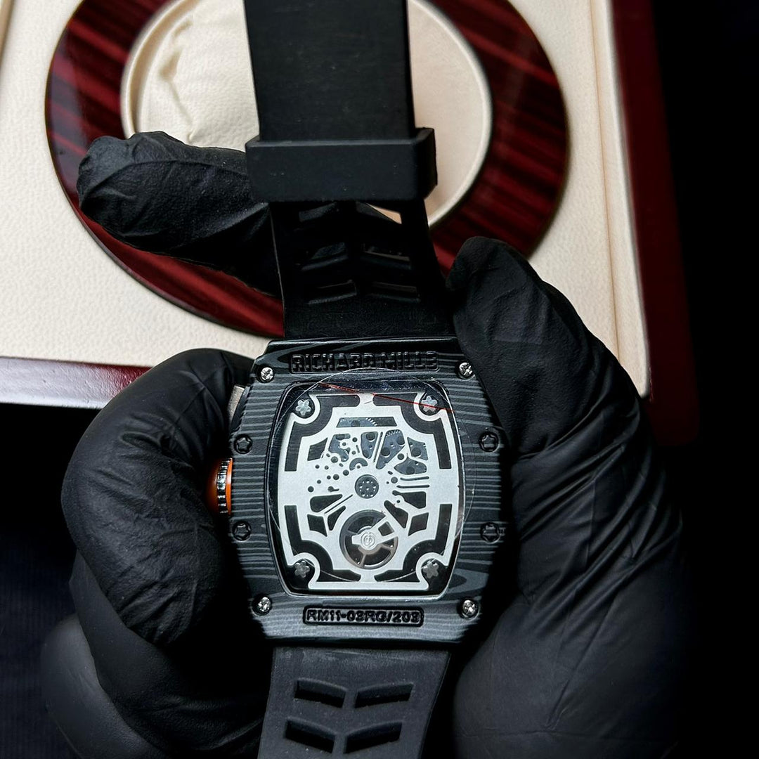 Richard Mille RM 011 - 03 Chronograph Skeleton – Black Orange - Giiz store