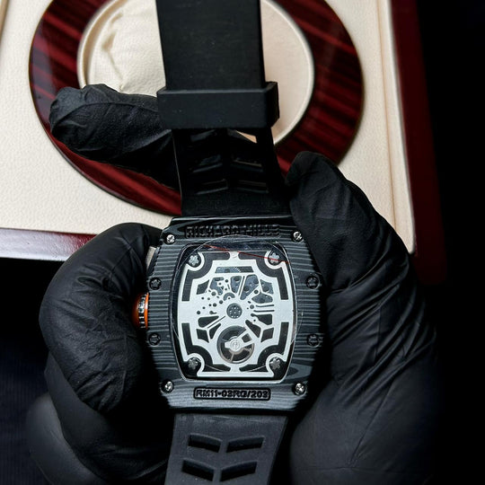 Richard Mille RM 011 - 03 Chronograph Skeleton – Black Orange - Giiz store