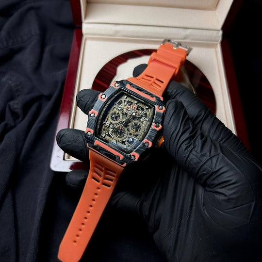 Richard Mille RM 011 - 03 Chronograph Skeleton – Orange - Giiz store