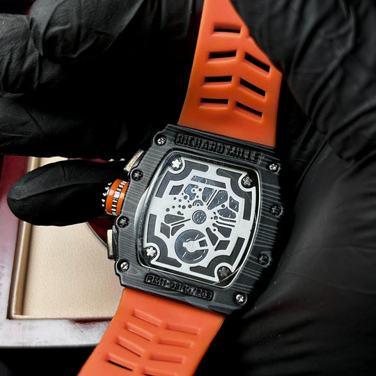 Richard Mille RM 011 - 03 Chronograph Skeleton – Orange - Giiz store
