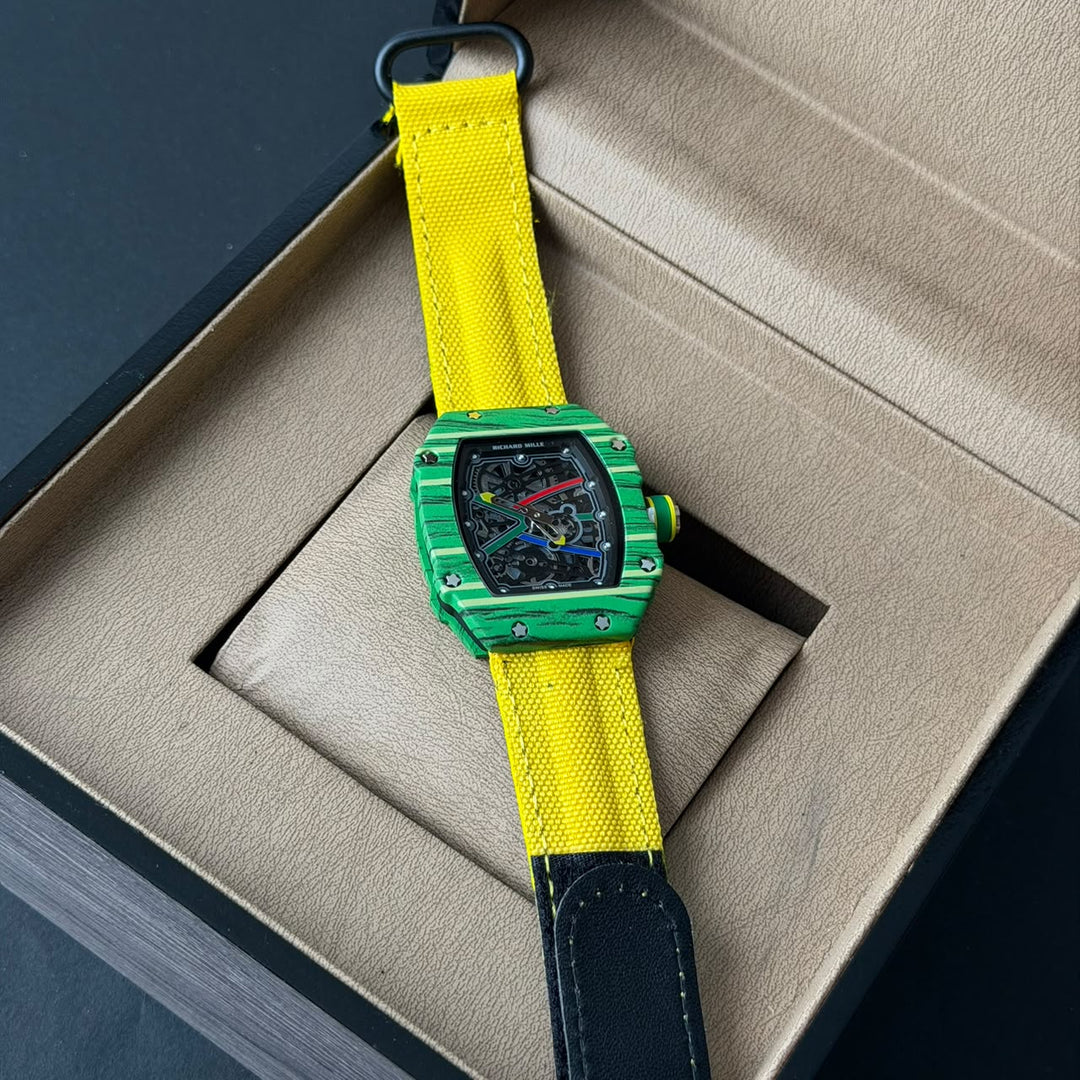 Richard Mille RM 67-02 Inspired Green &amp; Yellow Edition - Giiz store