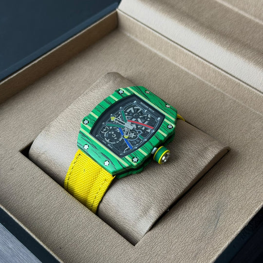 Richard Mille RM 67-02 Inspired Green &amp; Yellow Edition - Giiz store