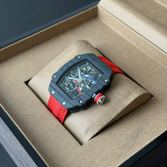 Richard Mille RM 67-02 Skeleton – Black &amp; Red Edition - Giiz store