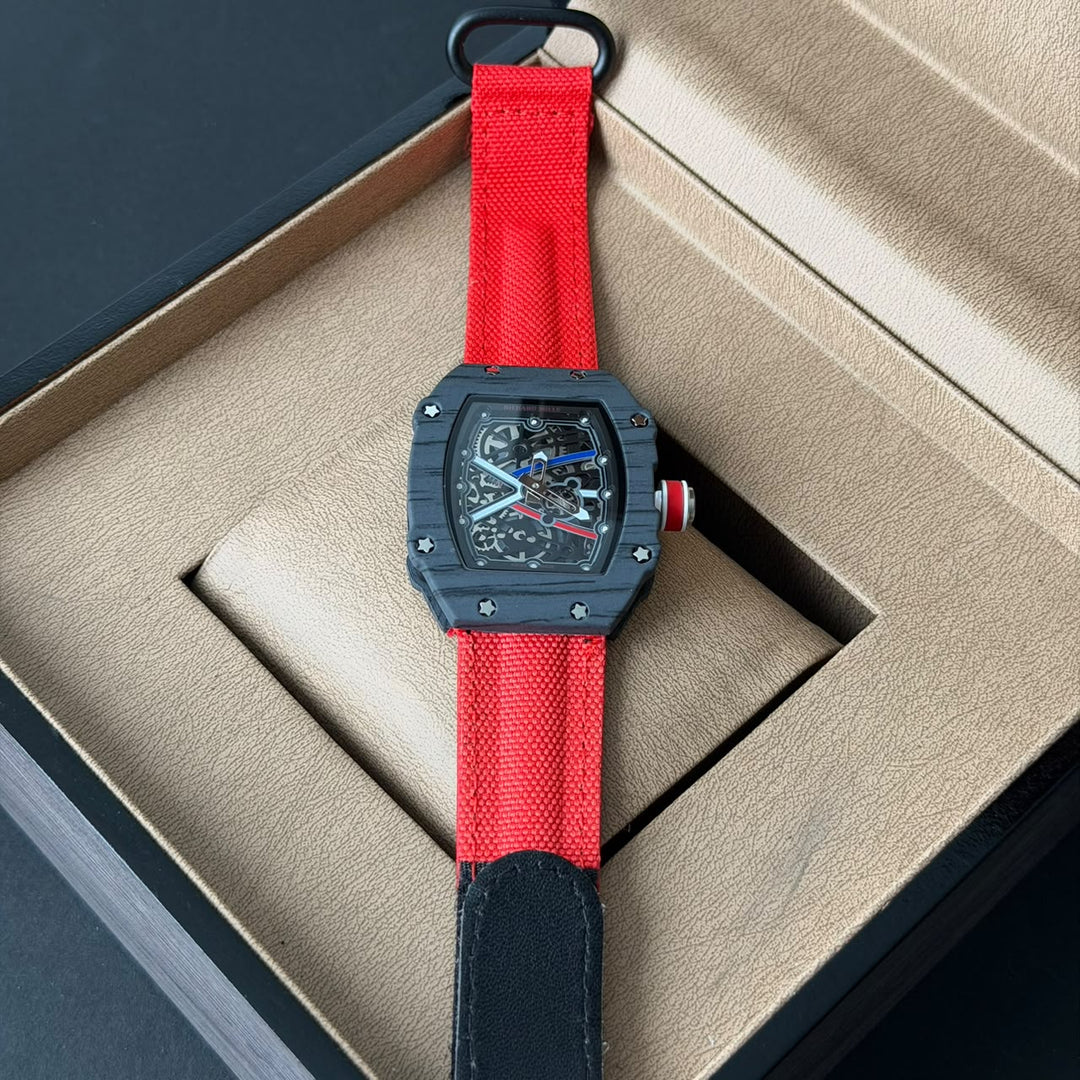Richard Mille RM 67-02 Skeleton – Black &amp; Red Edition - Giiz store