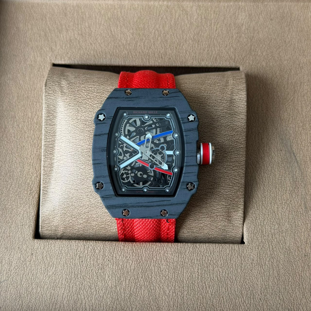 Richard Mille RM 67-02 Skeleton – Black & Red Edition - Giiz store