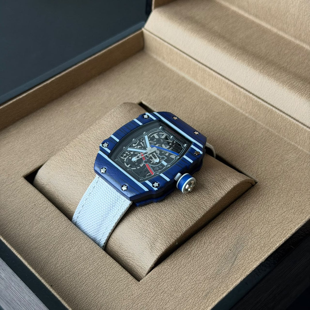 Richard Mille RM 67-02 Skeleton – Blue &amp; White Edition - Giiz store