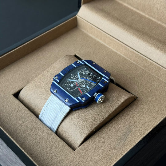 Richard Mille RM 67-02 Skeleton – Blue &amp; White Edition - Giiz store